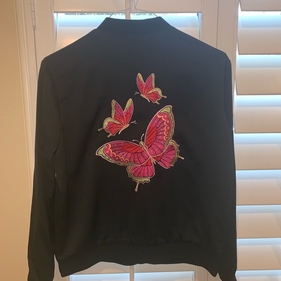 Butterfly Bomber Jacket - Picture 3 of 5